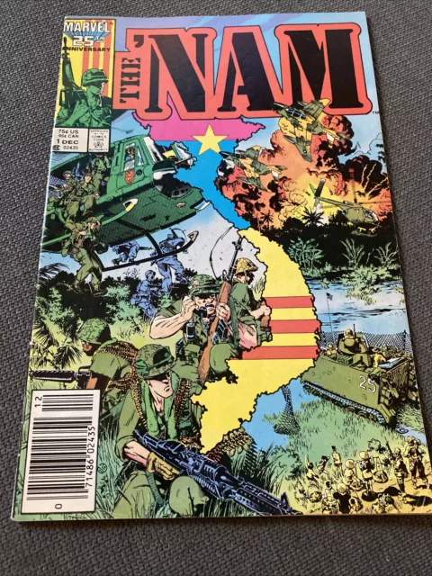 THE 'NAM #1 Michael Golden Art, newsstand, 1986, Marvel