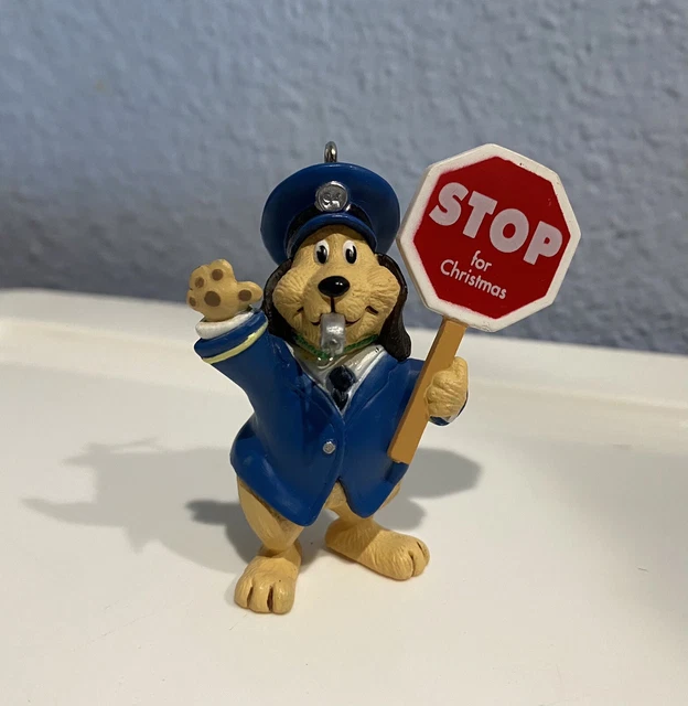 Hallmark Keepsake Ornament 1994 Holiday Patrol Dog "Stop For Christmas"