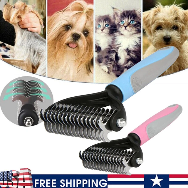 Undercoat Rake Pet Dog Cat Grooming Brush Long Haired Dematting Deshedding Tool