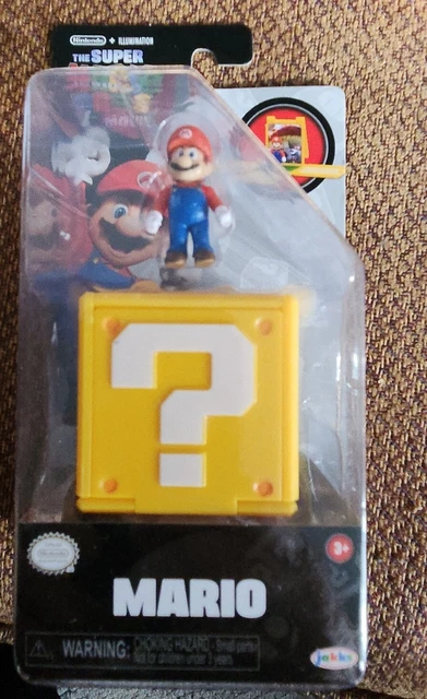 Jakks Pacific Figurine Super Mario Bros Luigi + Bloc ? 10 Cm