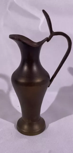 kleine sehr Dekorative Messing / Kupfer Vase ?  mit Henkel Vintage Deko CF48