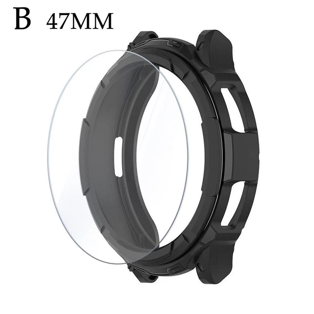 Black 47mm For Samsung Galaxy Watch 6 Classic Screen Protector Case 43/47mm C ё;