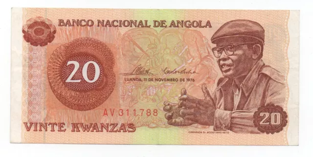 Angola 20 Kwanzas 1976 Pick 109 Look Scans