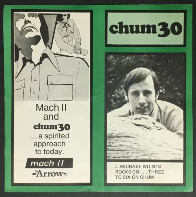 1970 CHUM Radio Survey Music Chart Toronto Diana Ross Neil Diamond Chicago