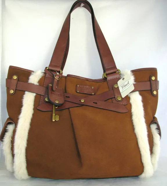 Fossil suede handbag deals