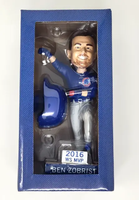 Ben Zobrist Bobblehead Chicago Cubs 2016 World Series Mvp Sga 6/8/2017 Nib