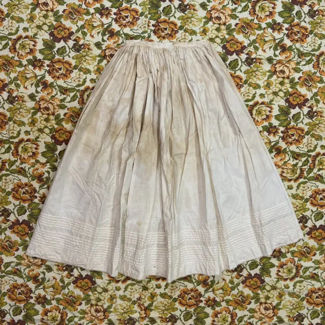 As-Is 1800s 1900s Antique Petticoat Skirt