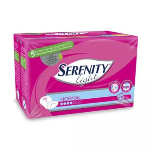 30 Absorbentes Serenity Luz Lady de Mujer para Incontinencia 4 Gotas Respirable