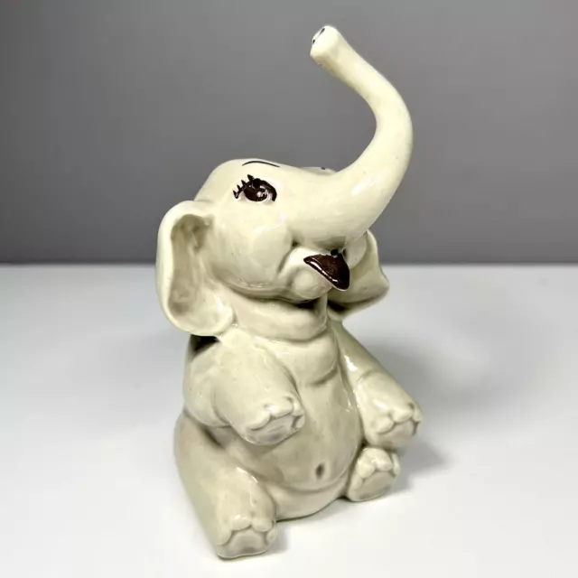 Vintage Ceramic Arts Studio Madison WI Ceramic Elephant Salt Shaker