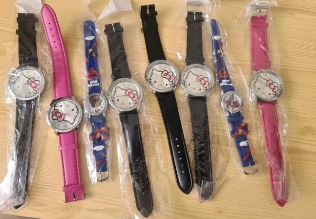 Joblot kids watches 8 xboys girls watches All Working Oder NEED New Batteries