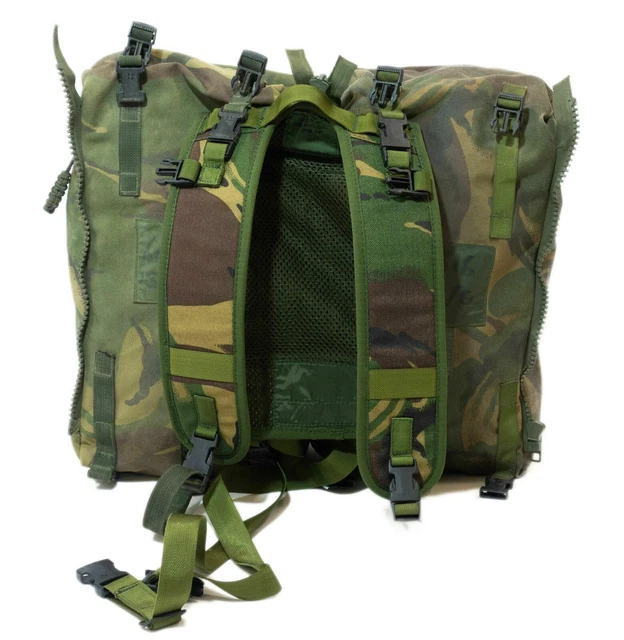 BRITISH ARMY SURPLUS Day Pack Sack Rocket Side Pouch Yoke Set £15.99