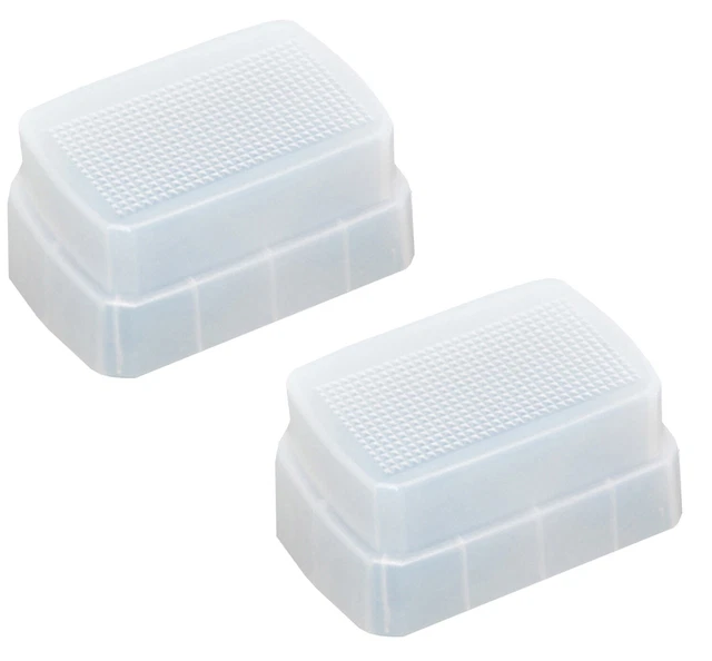 (2 Pcs) JJC Flash Bounce Diffuser Cap Box Metz Mecablitz 52 AF-1 44 AF-1