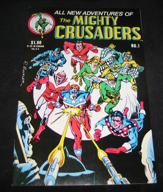 1983 Red Circle THE MIGHTY CRUSADERS #1,2 Set (NEAR MINT)