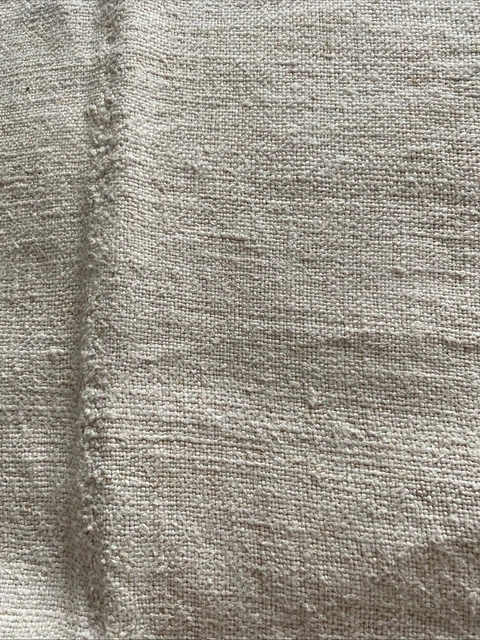 Grand Drap Ancien En Lin – 2,70m X 2,04m, Neuf Sans étiquette