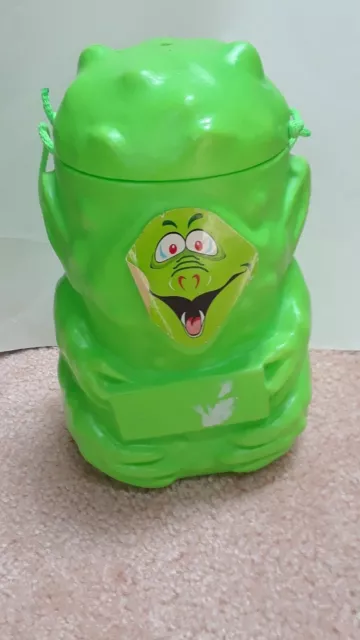 VINTAGE 3 Musketeers HALLOWEEN GREEN MONSTER CANDY PAIL DISPLAY 1990 MARS