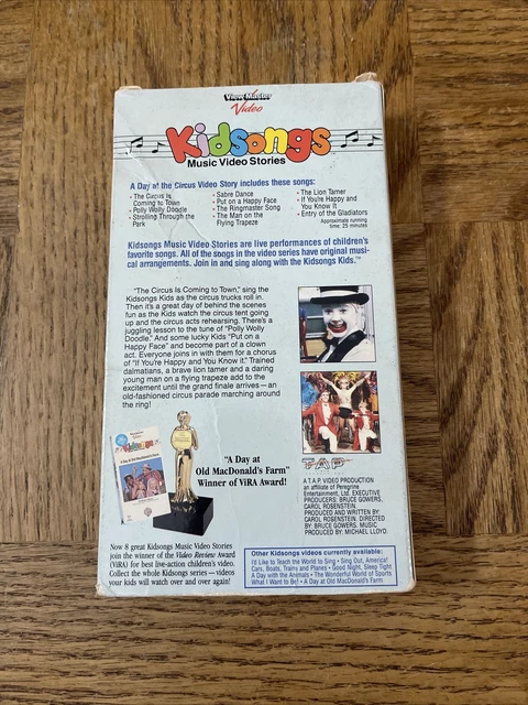 Kidsongs A Day At The Circus Vhs KIDSONGS A DAY At The Circus VHS $46.45 - PicClick CA
