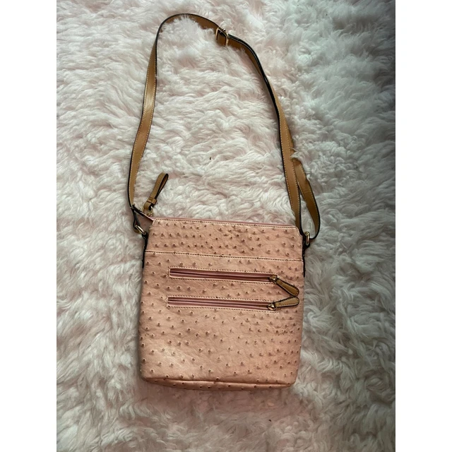 Giani Bernini Embossed Faux Ostrich Handbag Purse
