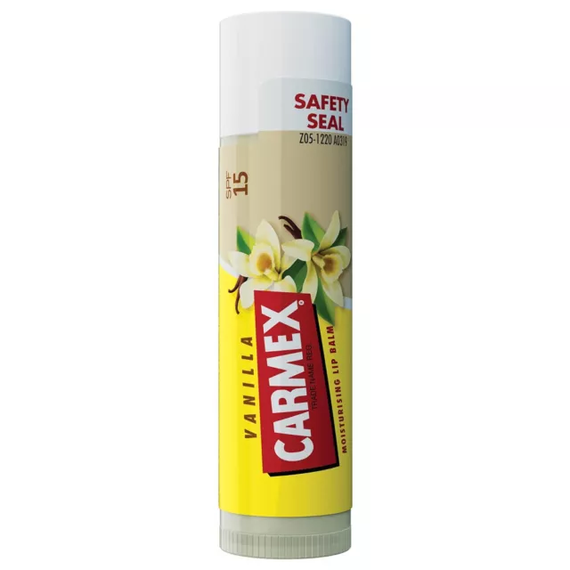 Carmex Moisturising Lip Balm Vanilla Balsamo Labbra Alla Vaniglia SPF15 4,25gr