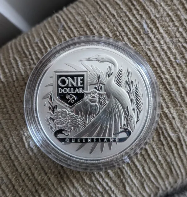 2023 Queensland QLD Coat Of Arms 1oz Silver Bullion Coin