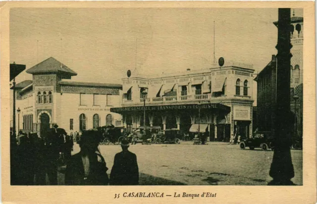 CPA AK Casablanca - La Banque d'Etat MAROC (963416)