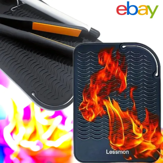 Protection Safety Mat Extreme Heat Proof Silicone Pouch Case Hair Straightener