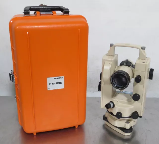 T187994 Pentax FX-1DE Transit Theodolite w/ Carrying Case