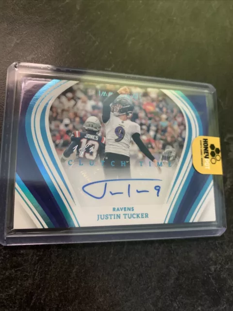 22-23 Panini Immaculate Justin Tucker Clutch Time Auto 1/1 🔥CTI-JTU One Of One