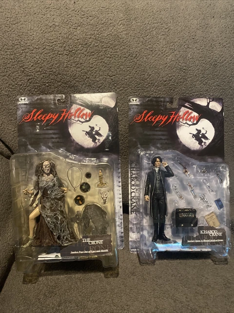 SLEEPY HOLLOW 2 Figure Lot Ichabod Crane & the Crone McFarlane Toys New