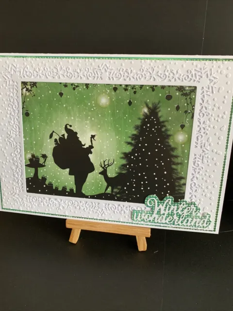Handgefertigte Weihnachtskarte Twilight Kingdom
