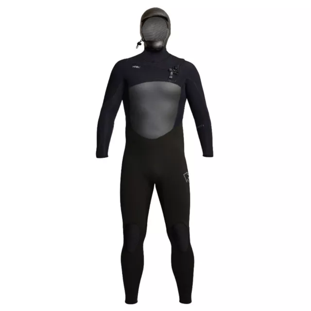 Xcel Infiniti X2 5/4mm Chest Zip Hooded Wetsuit 2024 - Black