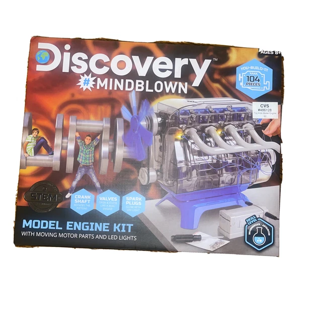 DISCOVERY MINDBLOWN MODEL Engine Kit with Moving Motor Parts and LED