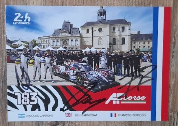 Carte Dédicacée 24 Heures Du Mans 2025 – AF Corse #54 – 20,5x15cm