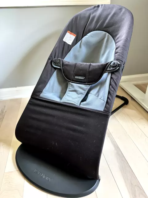 BabyBjorn Bouncer Balance Soft Cotton - Black/Gray