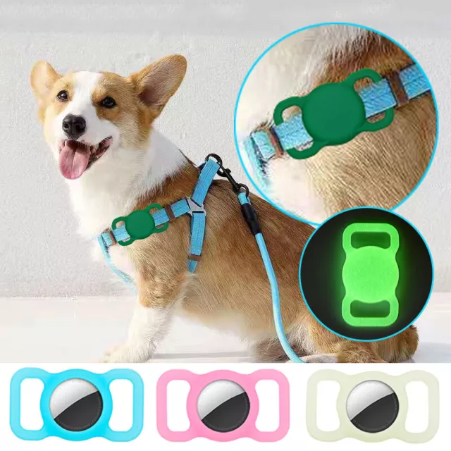 Airtag Étui Apple Air Étiquette Traqueur Silicone Protection Chien Chat Col *