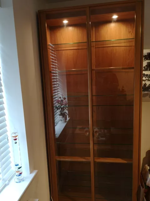 Ercol - Windsor Display Cabinet - with incorporated Lights