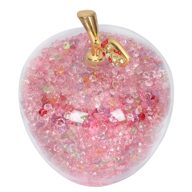 Leuchtender Apfel-Ornament Strumpffüller Kristall Geschenke Weihnachtsdeko