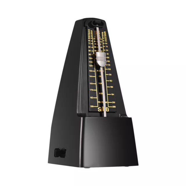 Standard Universal Mechanical Metronome for Piano Guitar Violin Bass Black Z4D8