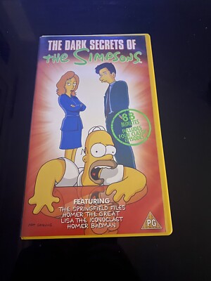20TH CENTURY FOX Vhs Tape The Dark Secrets Of The Simpsons Pre Owned Pg