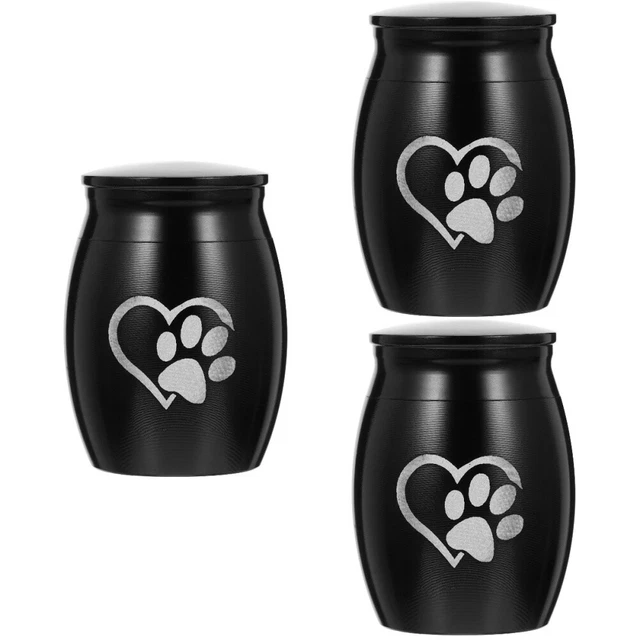 Confezione da 3 animali domestici urna borsa per cane urna piccole urne per cani per cenere miniatura