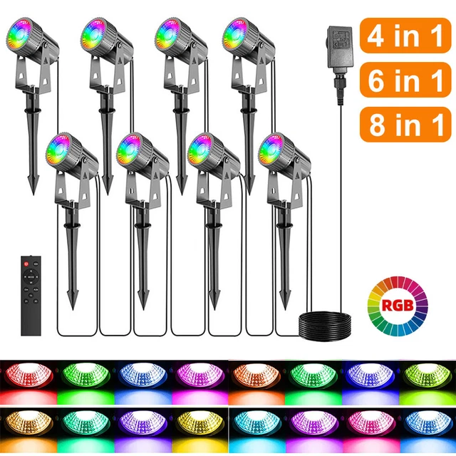 LED GARDEN SPIKE Lights Outdoor Spotlights IP66 Mains Landscape Lamps