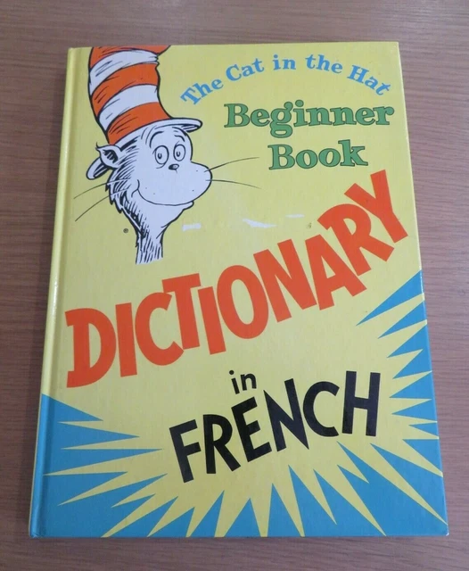 THE CAT IN The Hat Beginner Book Dictionary In French First Edition