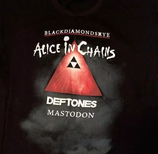 Alice In Chains Deftones Mastodon Tour Shirt - Very Rare - black diamond skye