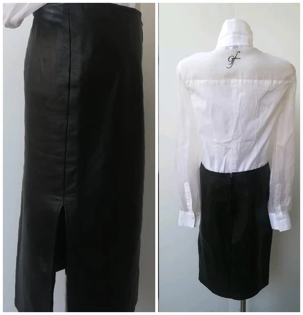 Longuette pelle nera deals