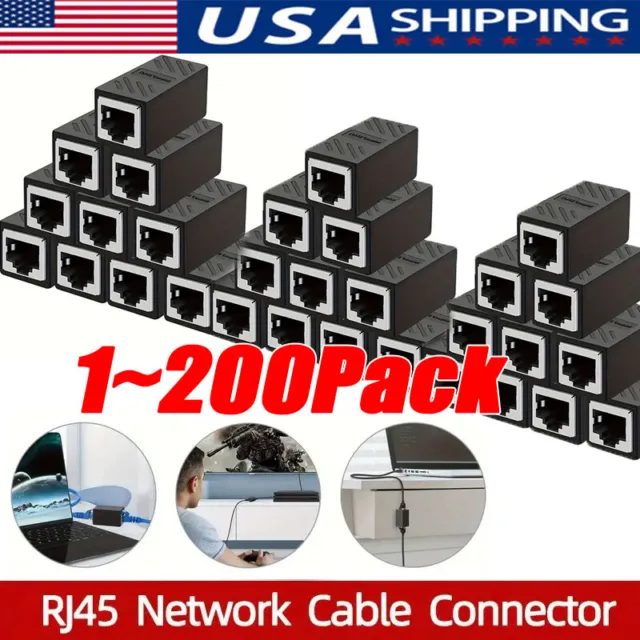 Lote de adaptadores de cable de red LAN Ethernet acoplador en línea RJ45 Cat7 Cat6 Cat5
