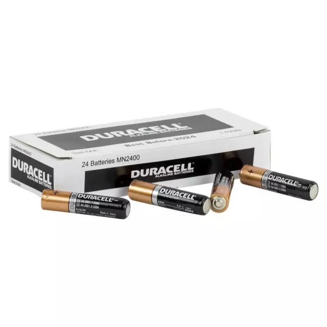 24 x Duracell Coppertop AAA Alkaline Batteries