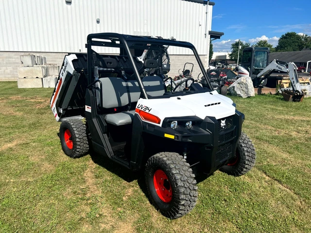 New Bobcat Uv34 Utility Vehicle, Dump Bed, 23.5 Hp Diesel, 4Wd, Open Station