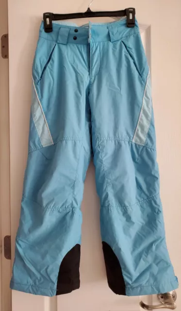 Columbia Ski Pants Kids Youth Blue Size Medium 10-12 Multicolor Zip Snap