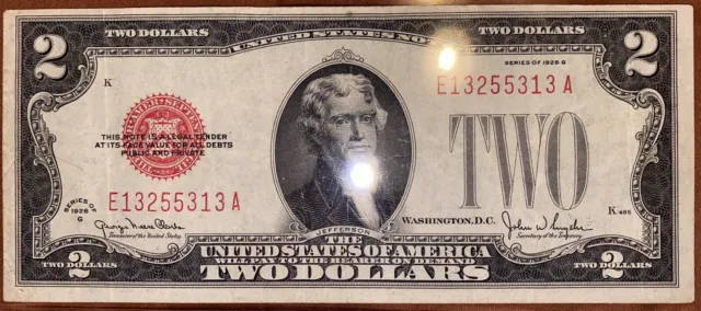 ⭐️1928 Red Seal! ⭐️King Rarity! ⭐️Gorgeous Quality Note!⭐️Must See$$$ Rare⭐️