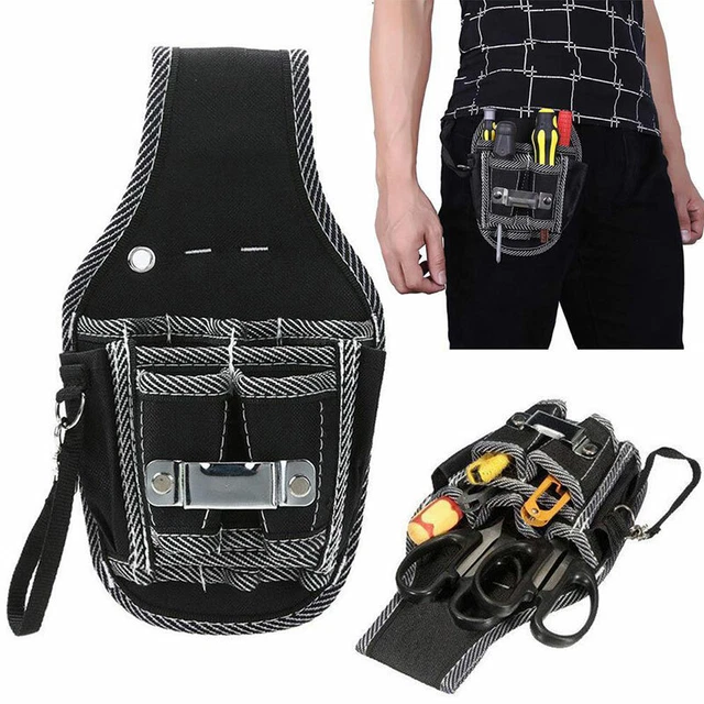 ELECTRICIAN WAIST POCKET Tool Belt Pouch Bag Screwdriver Kit Holder Cas
