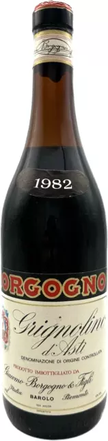 Vintage Vino Grignolino  d'Asti  1982  Giacomo Borgogno  75cl  12%